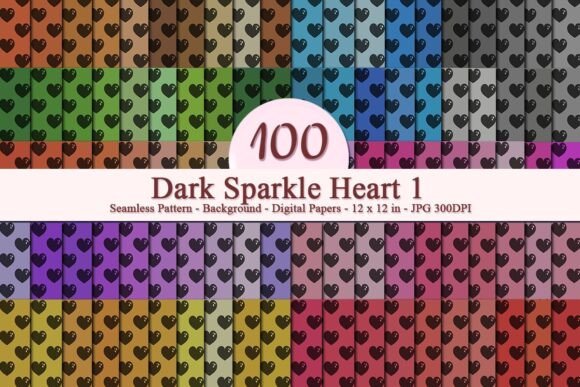 Dark Sparkle Heart 1 Seamless Pattern: A Strategic Tool for Creative and Business Applications