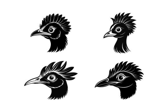 Discover the Power of the Lyrebird Head Silhouette Icon Bundle for Your Creative Projects
