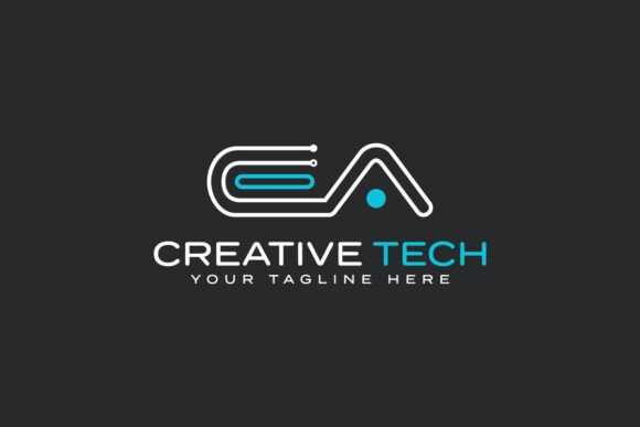 Letter EA Tech Futuristic Logo Design: A Modern Symbol of Innovation