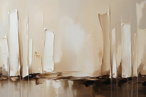 Modern Beige Cityscape Texture Art: A Versatile Design Resource