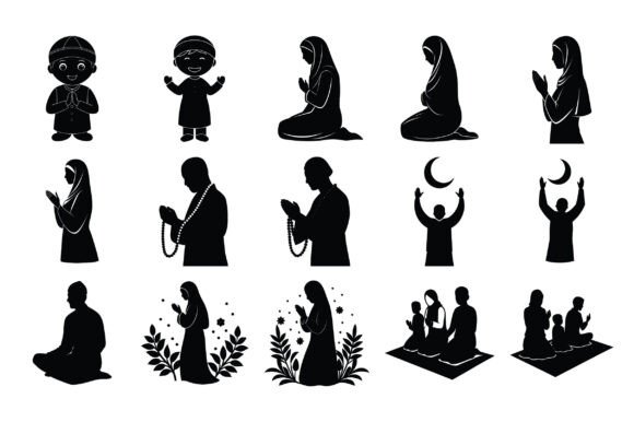 Muslim Praying Vector: Elegant and Versatile