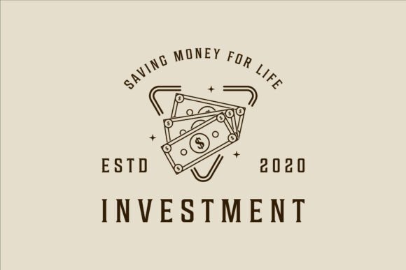 Paper Money Logo Line Art Vector Design: A Versatile Tool for Business and Creative Projects