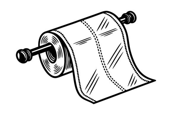 Paper Towel Silhouette Icon Bundle