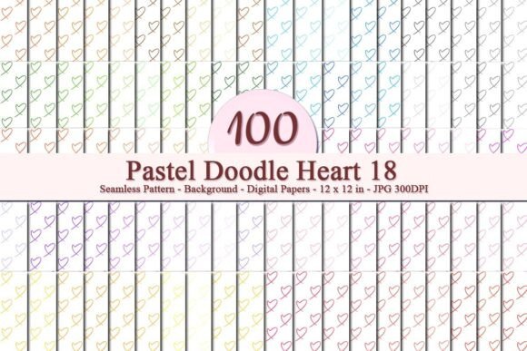 Pastel Doodle Heart 18 Seamless Pattern: A Strategic Design Asset for Creative Businesses