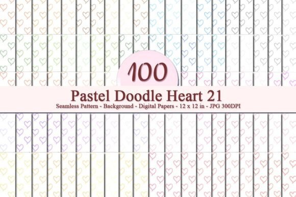 Pastel Doodle Heart 21 Seamless Pattern: A Strategic Design Tool for Creative Businesses