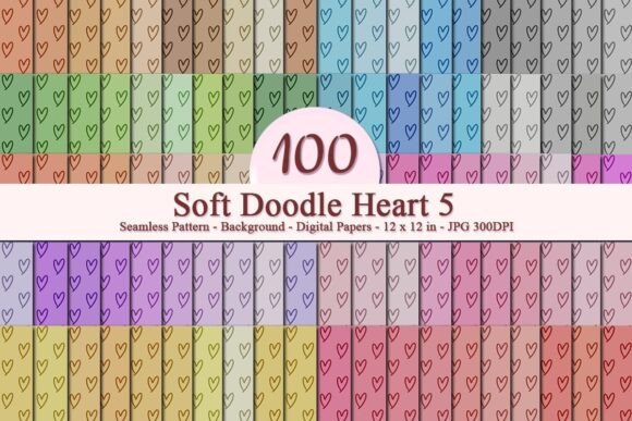Soft Doodle Heart 5 Seamless Pattern: A Strategic Tool for Creative and Business Applications