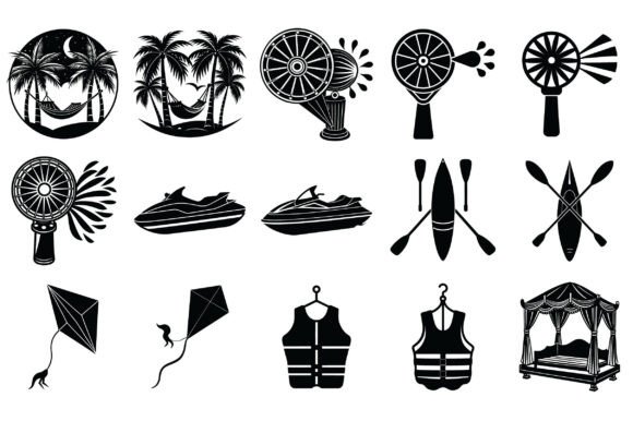 Summer Silhouette Vector -Vol 5: A Strategic Asset for Creative and Professional Use