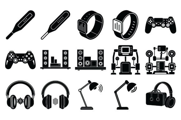 Technology Devices Silhouette -Vol 5: A Strategic Tool for Modern Design and Business
