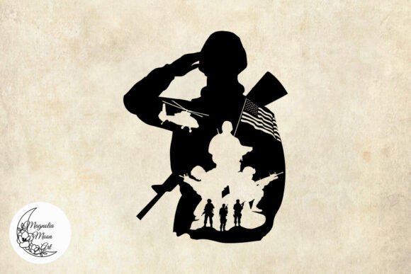 US Soldier SVG: Versatile Digital Clip Art for Creative and Commercial Use