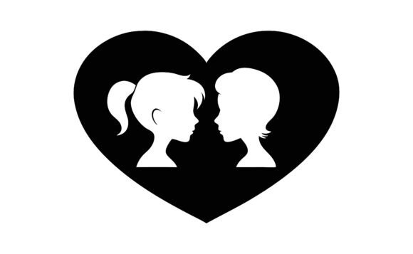 Valentine Silhouette Vector Icon: A Versatile Design for All Your Creative Needs